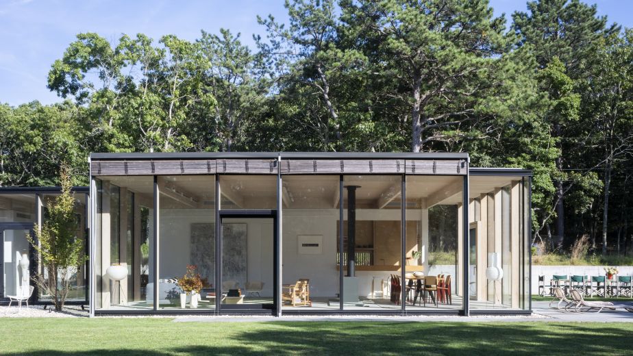 Ein Bungalow aus Glas