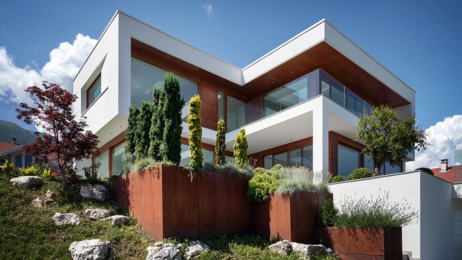 Die Alpen im Fenster