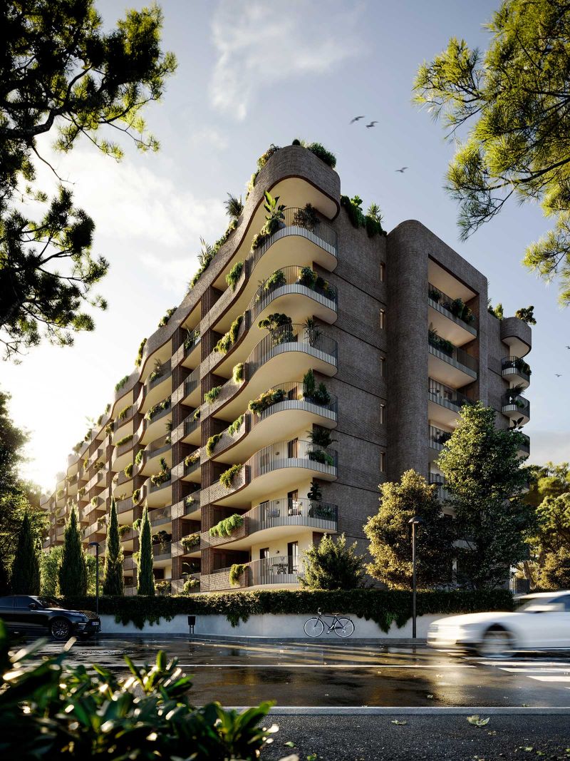 Nach dem Umbau entstehen im Wohnkomplex 154 Wohnungen und Gemeinschaftsräume.