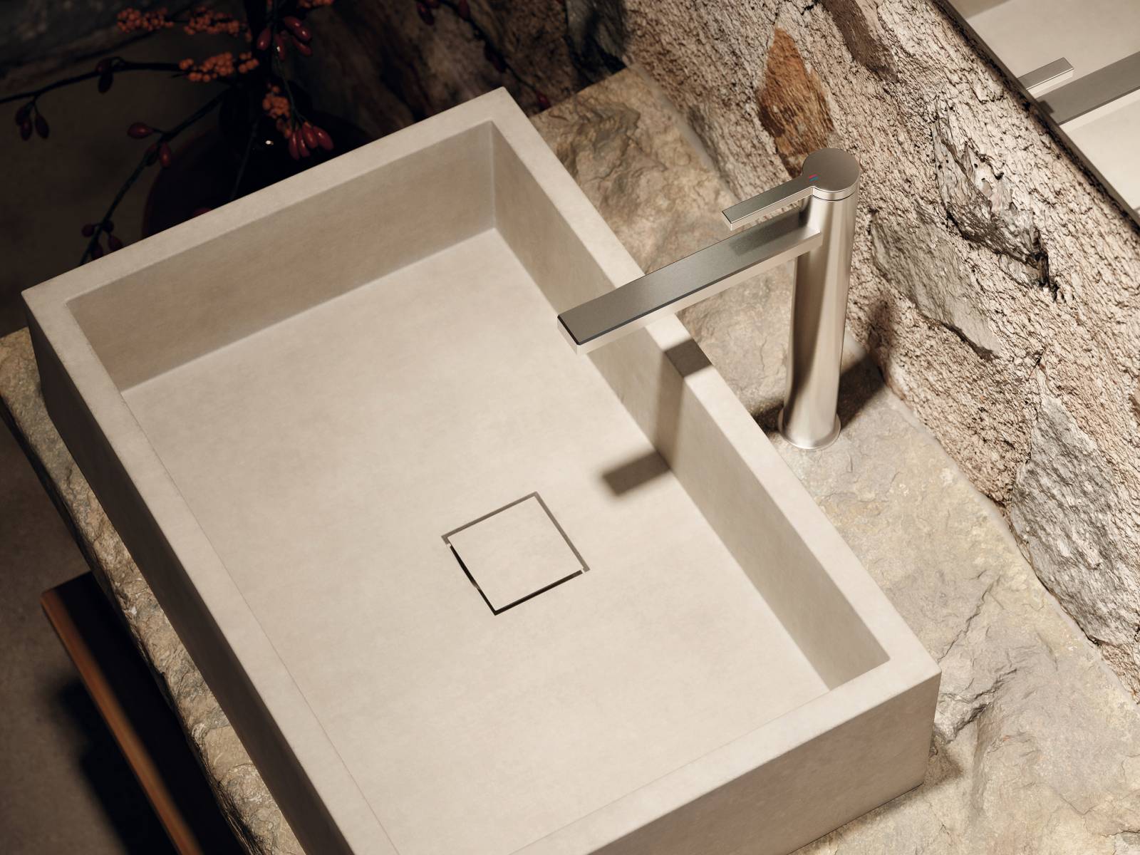 Klar und präzise ist das Design dieser Schweizer Armatur. «Ava E» passt mit ihrer zeitlosen Form zu praktisch allen Stilwelten, ist aus massivem Edelstahl gefertigt und dadurch dauerhaft pflegeleicht und weitgehend kratzfest. KWC.