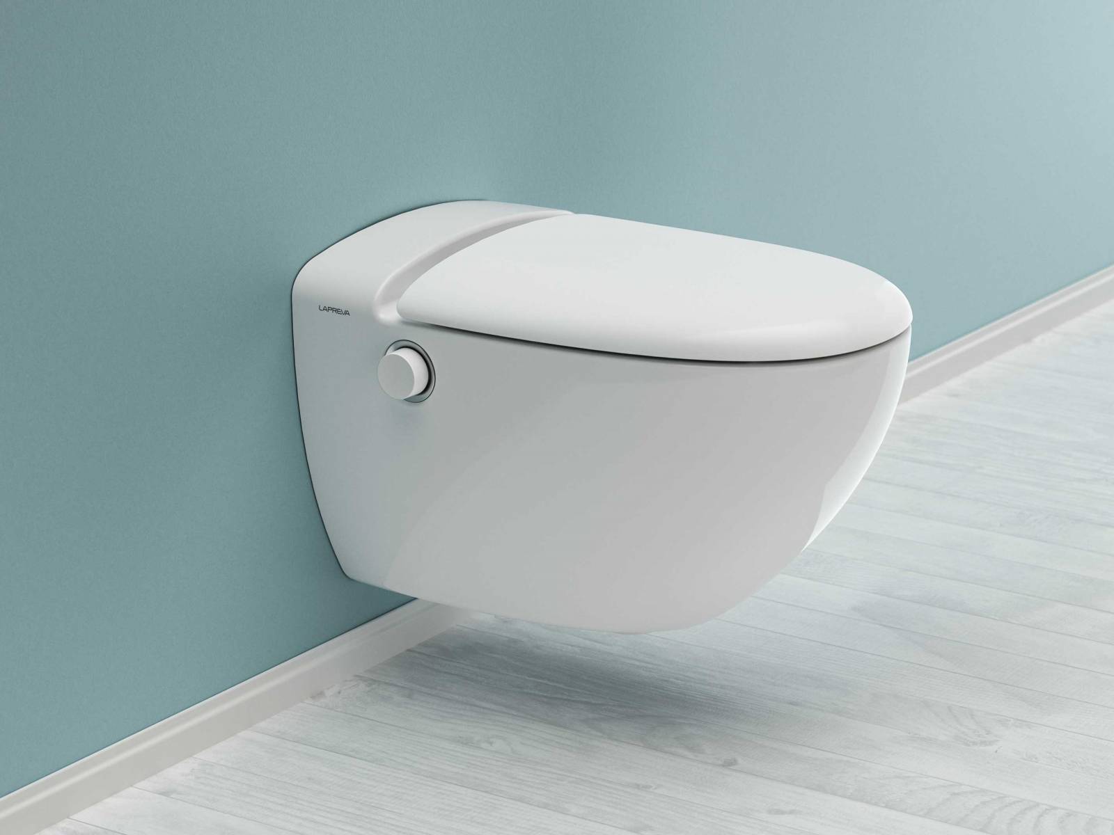 Das Dusch-WC «Lapreva P3» besticht durch seine Einfachheit. Es bietet alle wichtigen Grundfunktionen, einen Duschstrahl bis zu 3.5l / min, formschönes Design und einfachste Bedienung via Multifunktionsknopf oder App. LAPREVA.