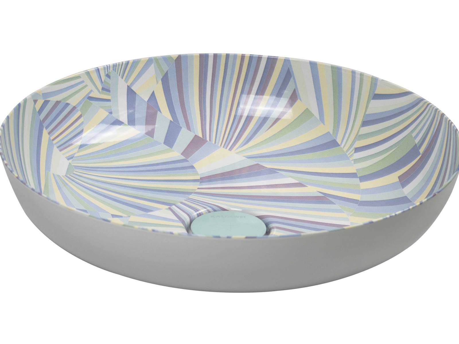 Fast schon psychedelisch muten die Waschtische der britischen Designerin Bethan Laura Wood an. Die nachhaltige Kollektion aus Stahlemail trägt den Namen «Avocado Dreams» und umfasst drei Farbvarianten: den Grünton «Avocado Swirl», das Lila-Blau «Avocado Sea» und die explosive Farbmischung «Avocado Disco». KALDEWEI.