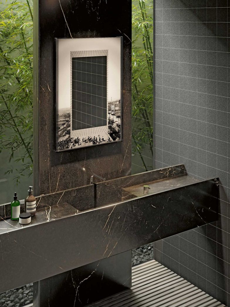 Eine strenge Geometrie, betont durch Rechtwinkligkeit und eine reduzierte, klare Linienführung, beschreibt die Essenz des Waschbeckens «Street» von Antoniolupi. In verschiedenen Ausführungen erhältlich, fügt es sich flexibel in Badlandschaften ein und bringt seine elegante Ästhetik im Marmorkleid besonders zur Geltung. aqwa.ch / antoniolupi.it