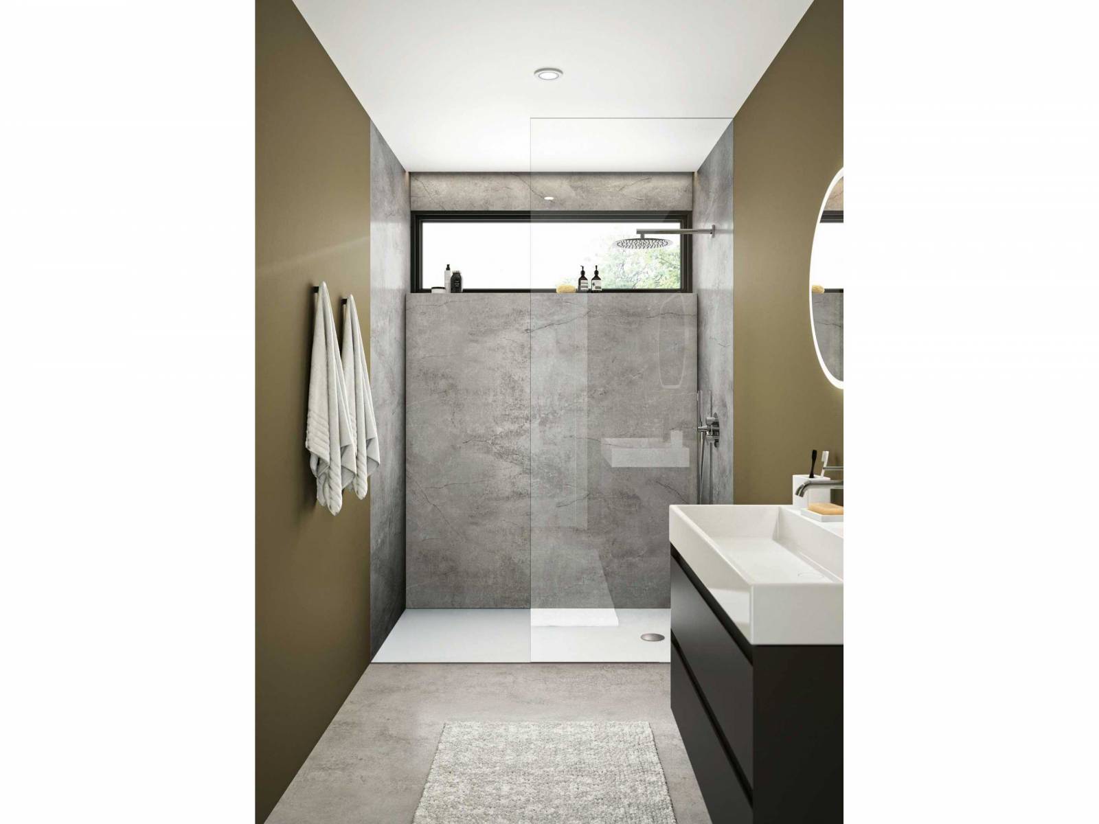 Die Duschwanne «Oslo» wird aus drei Zentimeter Mineralwerkstoff gefertigt und ist nicht nur langlebig, sondern auch sehr hygienisch. Die Oberfläche in Arctic White ist auf Wunsch mit einer Antirutschbeschichtung lieferbar. Repabad.