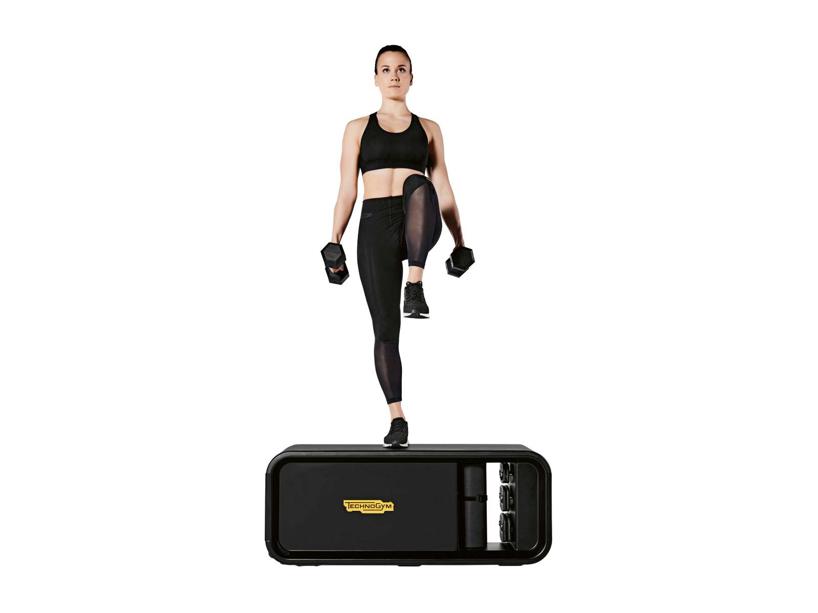 Maximaler Komfort bei minimaler Stellfläche: Die «Bench» ist mit den eingebauten Rollen nicht nur leicht zu bewegen, sondern auch ein echtes Stauraumwunder. Sie bietet Platz für Hanteln, Gewichtsmanschetten und eine Übungsmatte. Zusätzlich sorgen drei elastische Bänder in unterschiedlichen Stärken für eine hohe Trainingsvielfalt. Technogym.