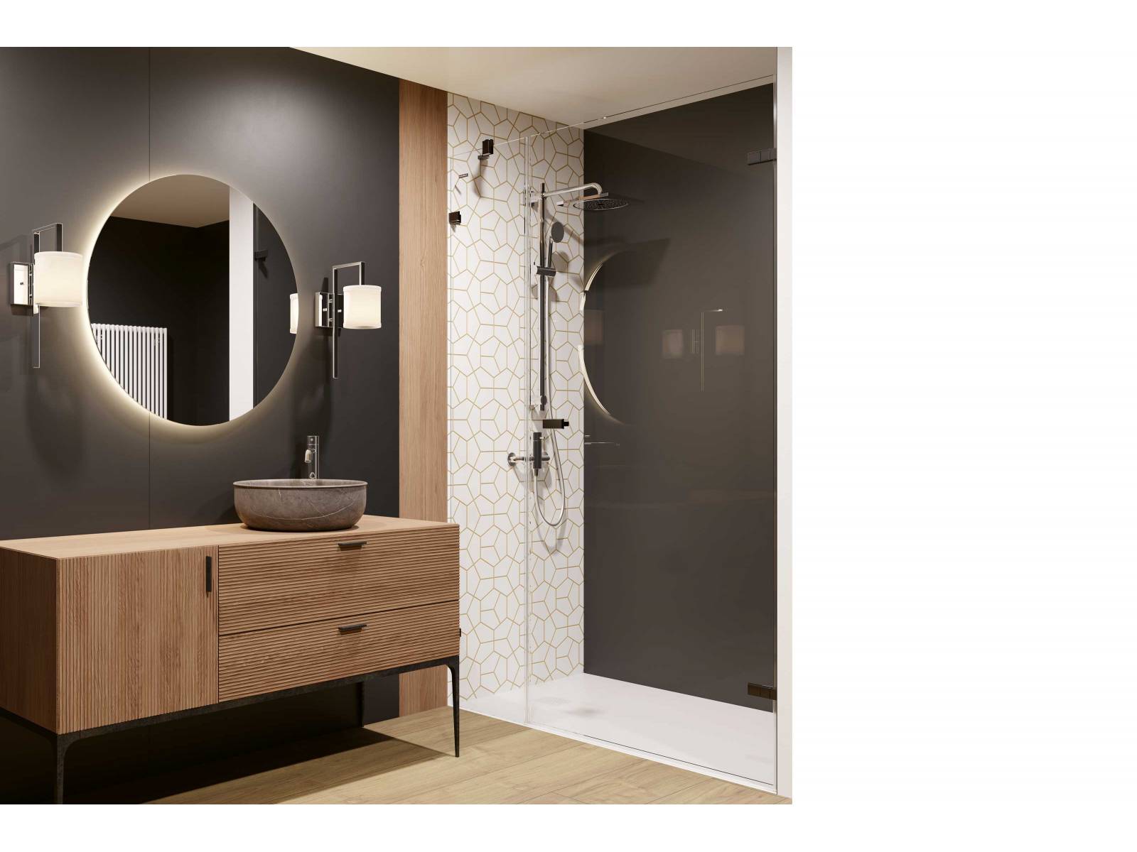 Duschwände aus Glas sollen lange schön bleiben - dafür sorgt «CareTec Pro» von Duscholux. Der spezielle Schutzfilm schützt das Glas vor Glaskorrosion, erleichtert die Reinigung und reduziert den Verbrauch von Wasser und Reinigungsmitteln. DUSCHOLUX.