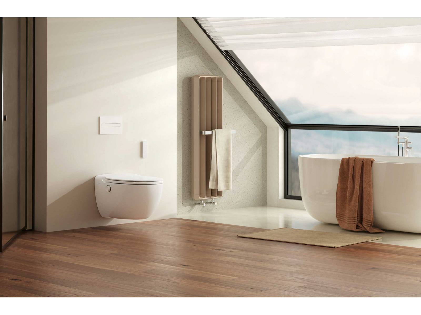 Das Dusch-WC «La Preva P1» verbindet Design mit innovativen Hygienetechnologien, darunter eine sanfte Duschreinigung mit optionalem Föhn. Das Modell «P1S» bietet zusätzlich eine Auto-Open-Funktion und eine Sitzheizung für ein erweitertes Komforterlebnis im Badezimmer. LAPREVA.