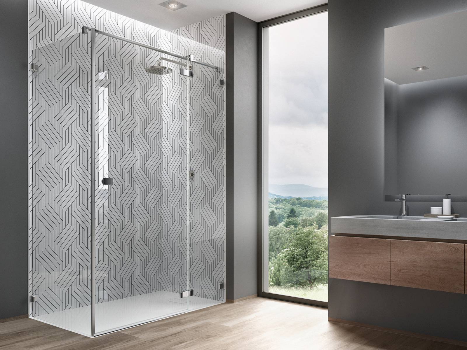 Moderne Bäder betonen Individualität. Deshalb hat Duscholux die Wandverkleidung «PanElle» um vier neue Grafikmuster erweitert. Sie sind von den neuesten Interior-Trends inspiriert und verleihen dem Design Ihres Bades originelle Akzente.