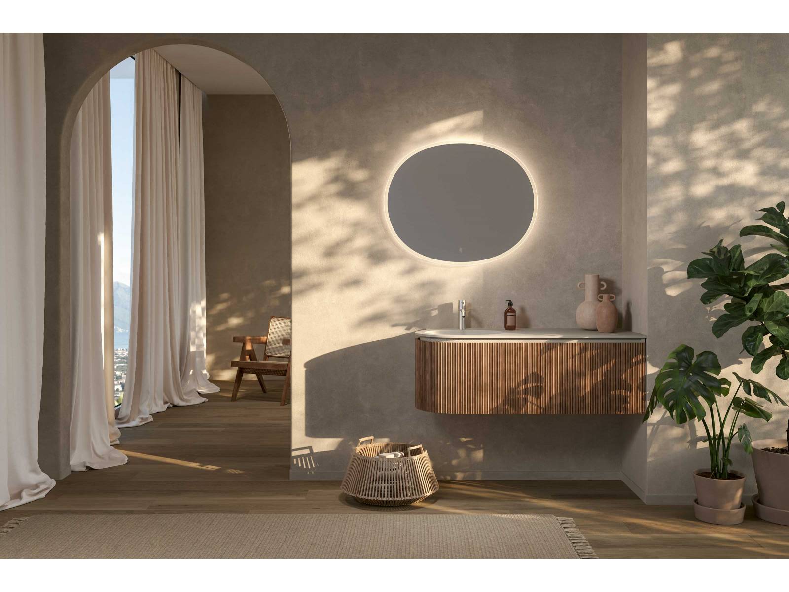 Für die brandneue Kollektion hat sich der Hersteller exklusiver Badmöbel aus dem Seetal von der Natur und der reinigenden Kraft des Wassers inspirieren lassen. «Flow» zeichnet sich durch seine geschmeidig runden Formen aus. Die Front mit den attraktiven Rillen gibt es in Echtholz oder gussfähigem Mineralwerkstoff. TALSEE.