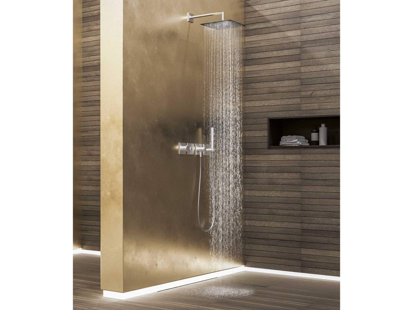 Die «Homebox» ist eine kompakte, leicht zu installierende Unterputz-Lösung, die von der einfachen Duschsituation bis zum kompletten Thermostatsystem mit zwei Verbrauchern individuelle Funktionen bietet. Sie verbirgt sich hinter einer stilvoll reduzierten Oberfläche und wird mittels Choice-Funktion per Knopfdruck bedient. KWC.