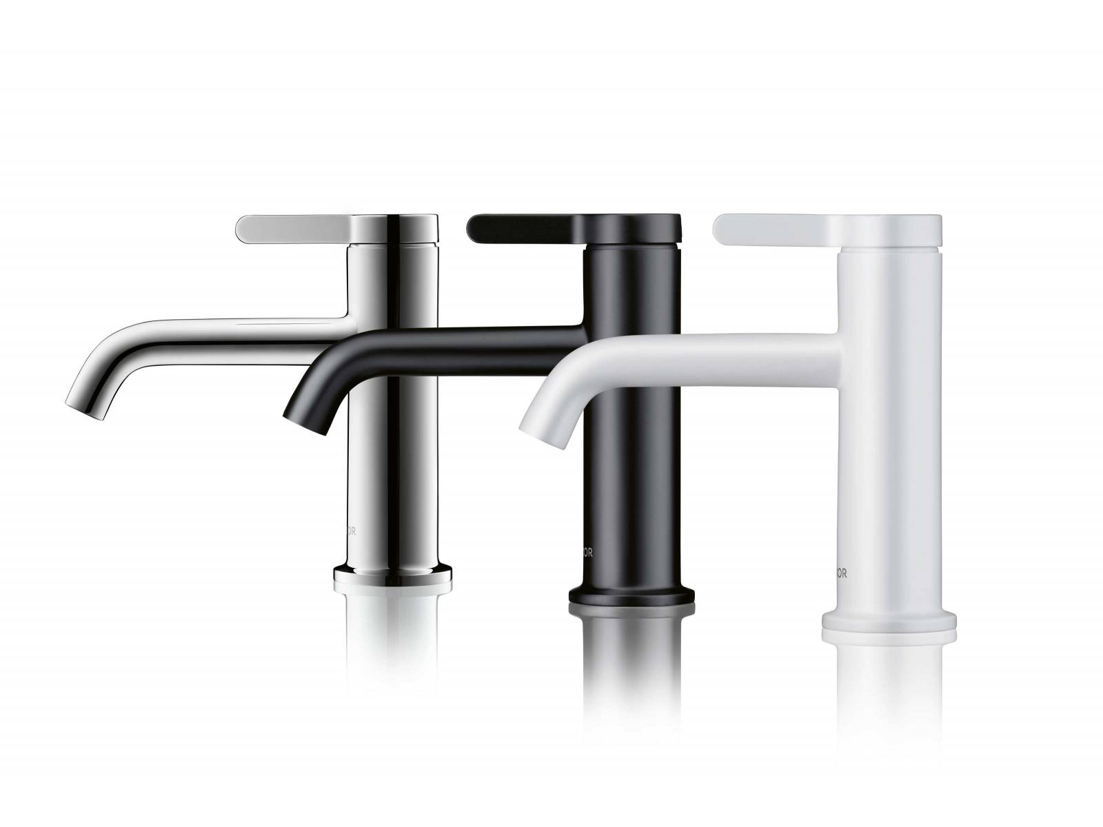 Um den Blick auf das Wesentliche der bekannten Kollektion «Axor One» von Barber Osgerby zu lenken, bedarf es nicht mehr als einer weiteren Farbe. Neu hebt im Trend liegendes Mattweiss die reduzierten und elementaren Formen auf erfrischende Weise hervor. AXOR.