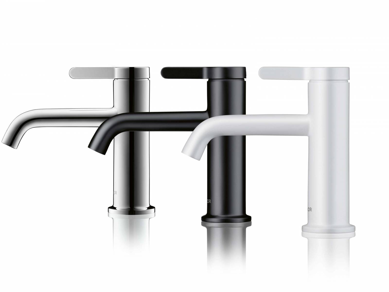 Um den Blick auf das Wesentliche der bekannten Kollektion «Axor One» von Barber Osgerby zu lenken, bedarf es nicht mehr als einer weiteren Farbe. Neu hebt im Trend liegendes Mattweiss die reduzierten und elementaren Formen auf erfrischende Weise hervor. AXOR.