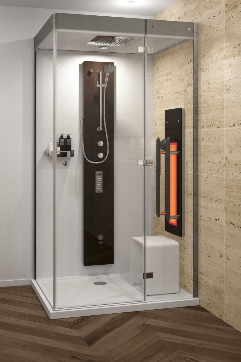 Dampfduschen oder Infrarotkabinen verdeutlichen längst den Wandel des klassischen Badezimmers zum privaten Wellnessbereich. An diesem gemütlichen Ort des Verweilens dürfen auch eigens für den Nassbereich konzi-pierte Sitzgelegenheiten wie der Badhocker «Seattle» nicht fehlen. REPABAD.COM