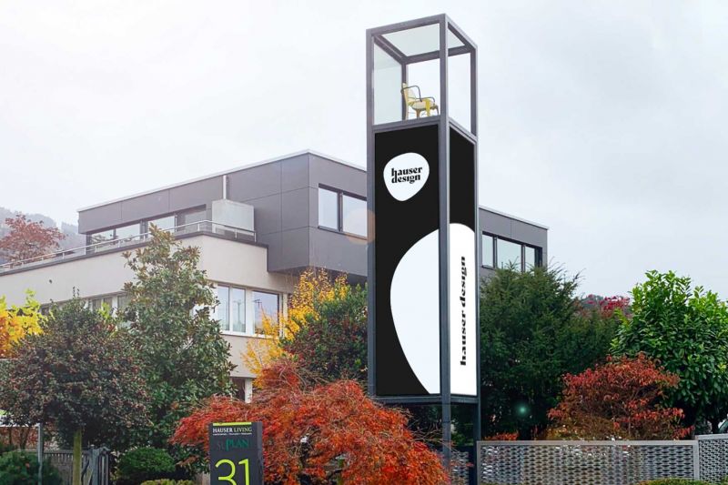 Das neue Logo von Hauser Design ist markant.