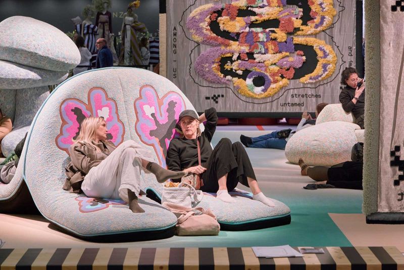 Die Designinstallation von Designerin Patricia Urquiola zählt, so wie bereits im vergangenen Jahr, zu den Highligts an der Heimtextil. 