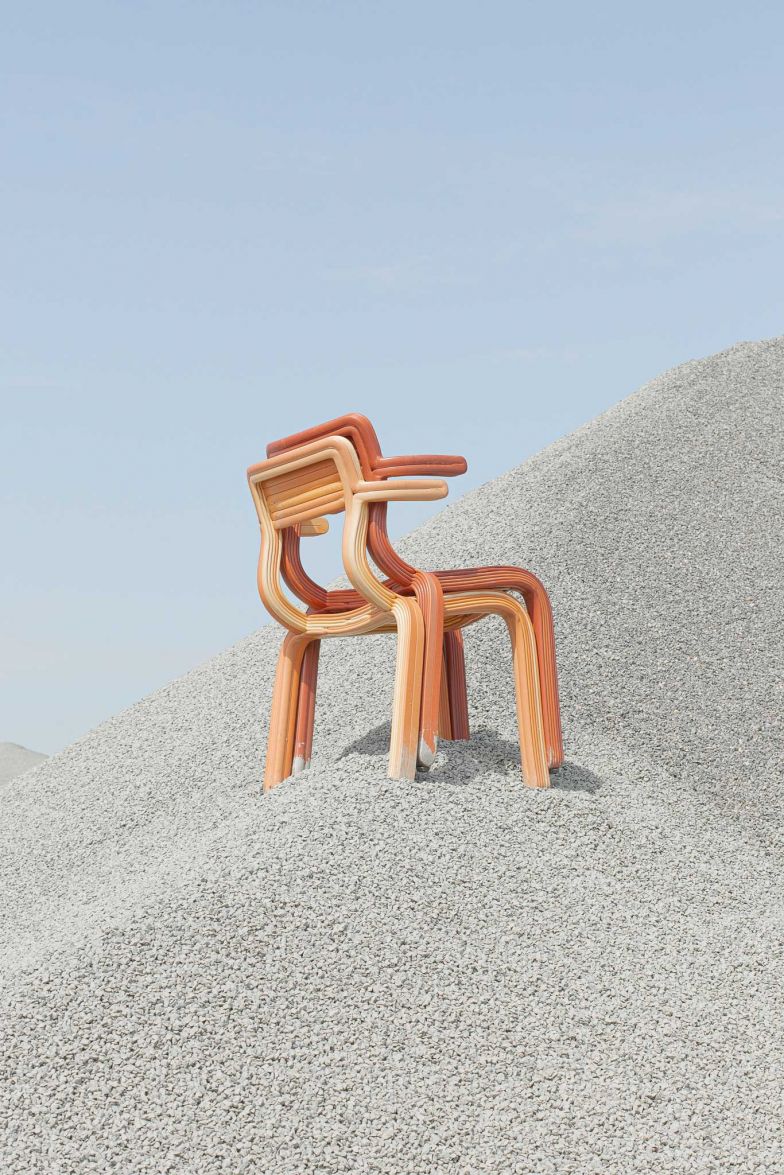 Dirk van der Kooijs Antwort auf den Monobloc ist Modell «RvR». Es ist aus einem durchgehenden Strang gedruckt.