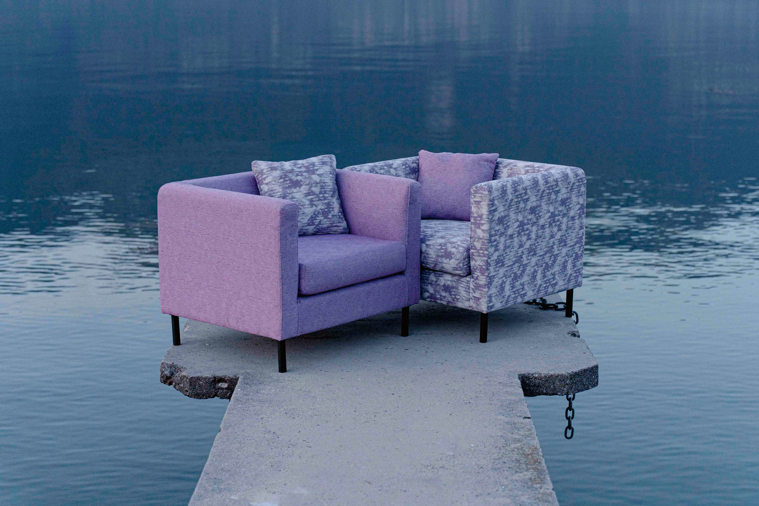 Kollektion «Eva» mit Bezug «Cleopatra» von Brochier.