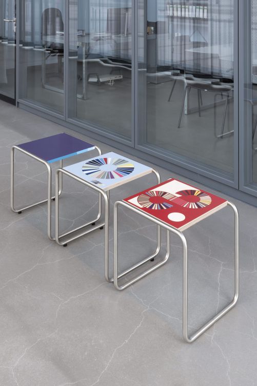 Die Kollektionen «Margaretha» ist inspiriert vom Farbspektrum eines handgewebten Kinderteppichs von Margaretha Reichardt.