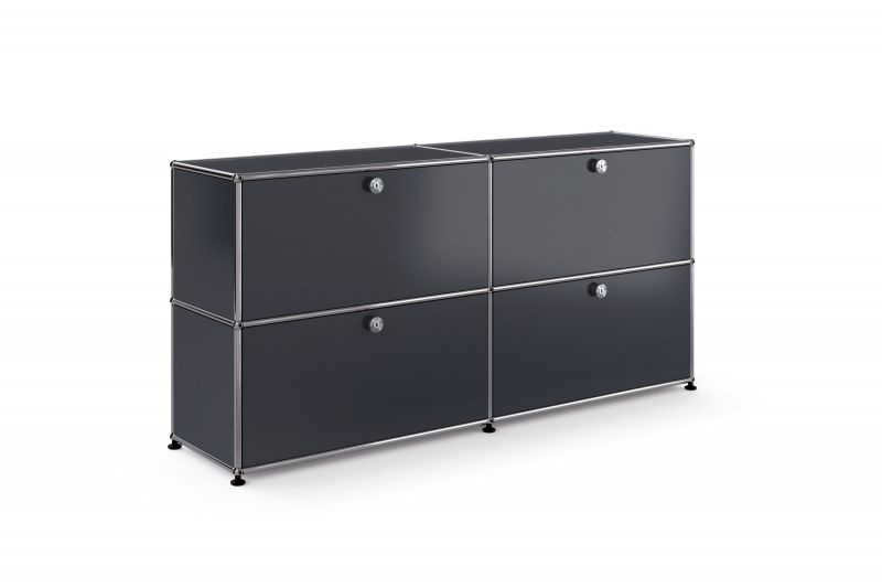 Klassiker unter den Schweizer Büromöbeln: Stahlbausystem USM Haller.