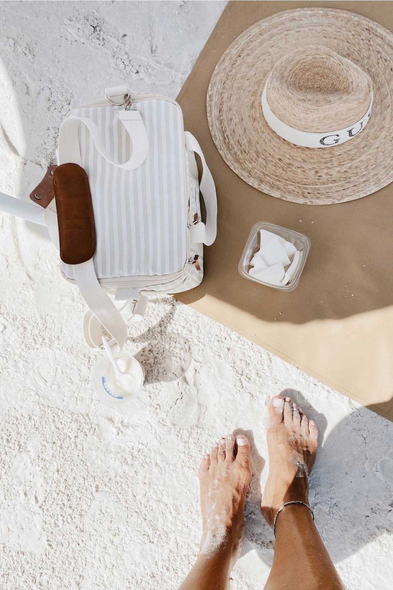 Cool bleiben, wenn’s heiss ist – das gilt auch für Getränke & Co. Diese lässige Kühlbox im Streifenlook bietet nicht nur Platz für Flüssiges, sondern auch für Snacks gegen den Hunger zwischendurch. Dank Schulterriemen und Tragegriffen lässt sie sich einfach transportieren. SMALLABLE.