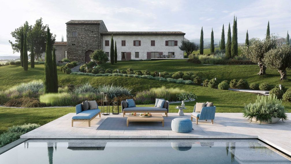 Piccolo Paradiso mit Gartenmöbeln