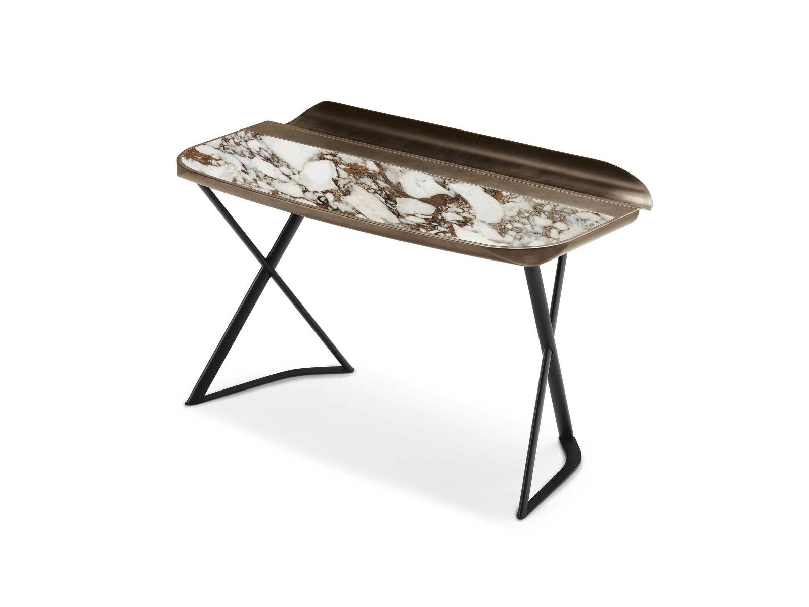 Zu den von Paolo Cattelan entworfenen Möbelelementen der Kollektion  «Cocoon» gehört auch dieses kleine, feine Modell, das Schreib-, Frisiertisch, aber ebenso Eingangskommode sein kann. Sein kompaktes Volumen erlaubt es,  «Cocoon» auch in kleinen Räumen aufzustellen. CATTELAN ITALIA.