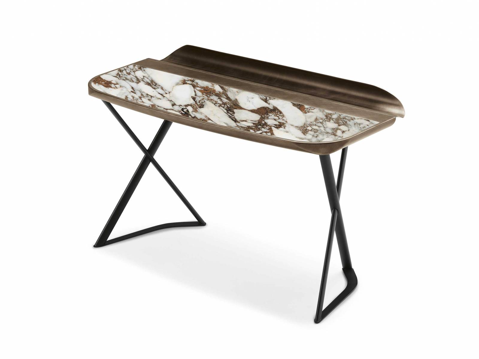 Zu den von Paolo Cattelan entworfenen Möbelelementen der Kollektion  «Cocoon» gehört auch dieses kleine, feine Modell, das Schreib-, Frisiertisch, aber ebenso Eingangskommode sein kann. Sein kompaktes Volumen erlaubt es,  «Cocoon» auch in kleinen Räumen aufzustellen. CATTELAN ITALIA.