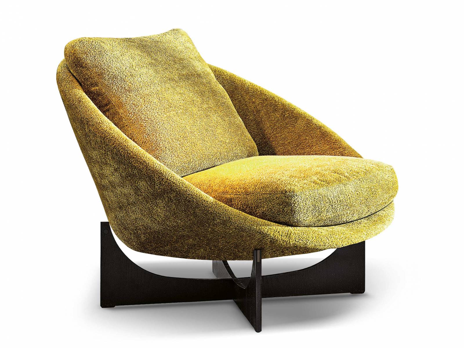 «Lido» könnte als Möbel aus den 1950er-Jahren durchgehen. Der Sessel mit dem x-förmigen Fuss ist allerdings kein Redesign, sondern ein aktueller Entwurf des dänisch-italienischen Duos Gam Fratesi. Das chice Stück gibt es auch mit vier Füssen und als Lounge- oder Diningsessel. MINOTTI.