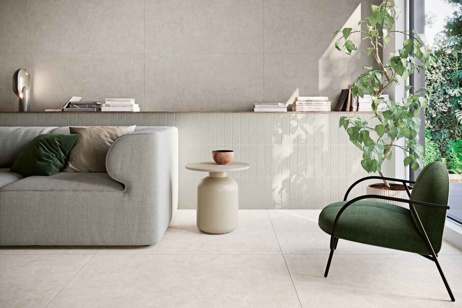 «Surface» heisst diese Feinsteinzeug-Serie, die einen glatten, satinierten und schön anzuschauenden Effekt mit sich bringt. Es gibt sie in sechs natürlichen Farbtönen von Beige bis Greige sowie in unterschiedlichen Grössen, so dass für jeden Raum die passende Bodengestaltung möglich ist. SABAG.CH