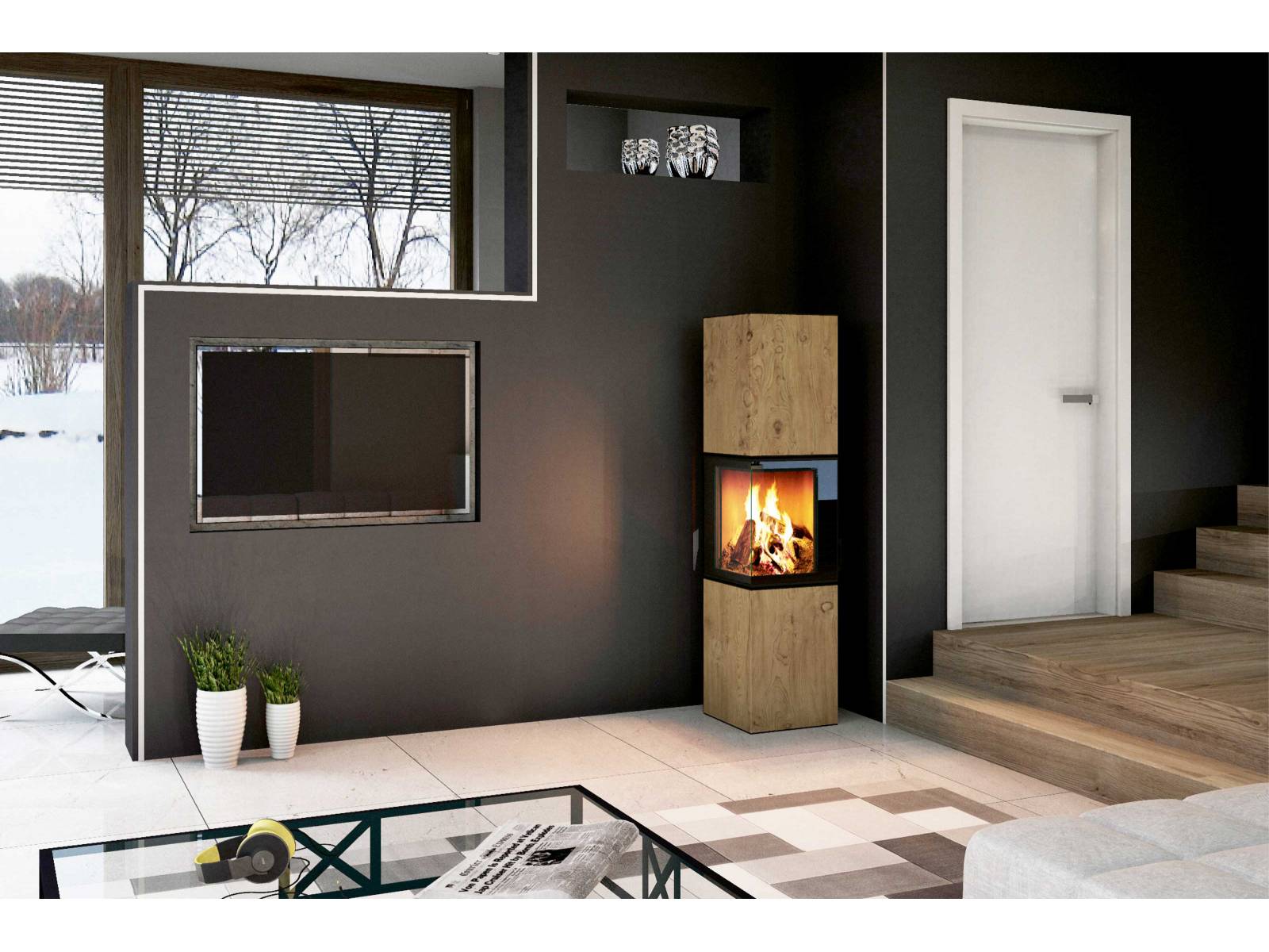 «S20» ist eines von insgesamt 16 Modellen der Neocube-Serie, die sich durch ein grosszügiges Feuerpanorama und die individuelle Gestaltungsmöglichkeit auszeichnen. Acht hochwertige Sinterkeramik-Oberflächen stehen zur Auswahl, darunter auch Holzoptik. Alle Modelle sind mit moderner Verbrennungstechnik sowie einem hochschiebbaren und belüfteten Scheibenmechanismus ausgestattet. Markus Rüegg.