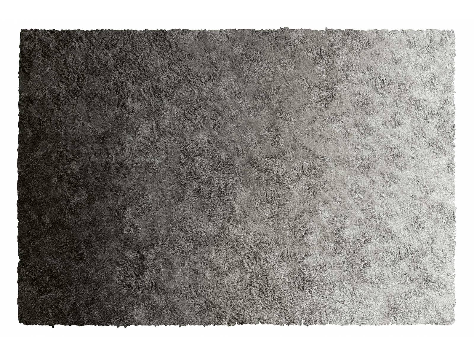 Durch die Kombination von seidenweichen Lyocell-Fasern und matten neuseeländischen Wollfasern ist dieser handgetuftete Teppich mit einem eleganten Degradé-Farbeffekt entstanden. Sein besonderes Erscheinungsbild verdankt er zudem der hohen Florhöhe von 4,5 Zentimetern. «Wisp Rainbow» ist nicht nur dekorativ, sondern absorbiert zudem Feuchtigkeit und reguliert die Raumakustik. Erhältlich in den Farben Asche und Rauch. Minotti.