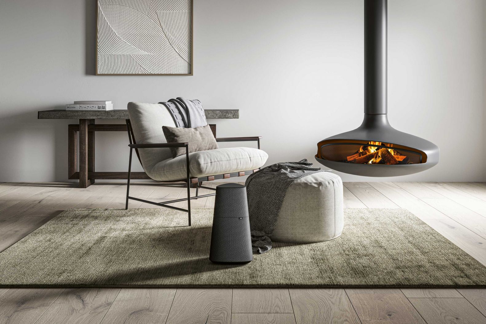 Klangvielfalt: Erstklassiger Klang und elegantes Design zeichnen den neuen Lautsprecher «klang mr5» aus, der gleichzeitig mit einer neuen Multiroom-Plattform und der Integration zahlreicher Streaming-Dienste überzeugt. Mit einer Gesamtmusikleistung von 180 Watt beschallt der Lautsprecher mühelos auch grössere Räume. Der kegelförmige, moderne Look macht das Modell zu einem coolen Eyecatcher. LOEWE