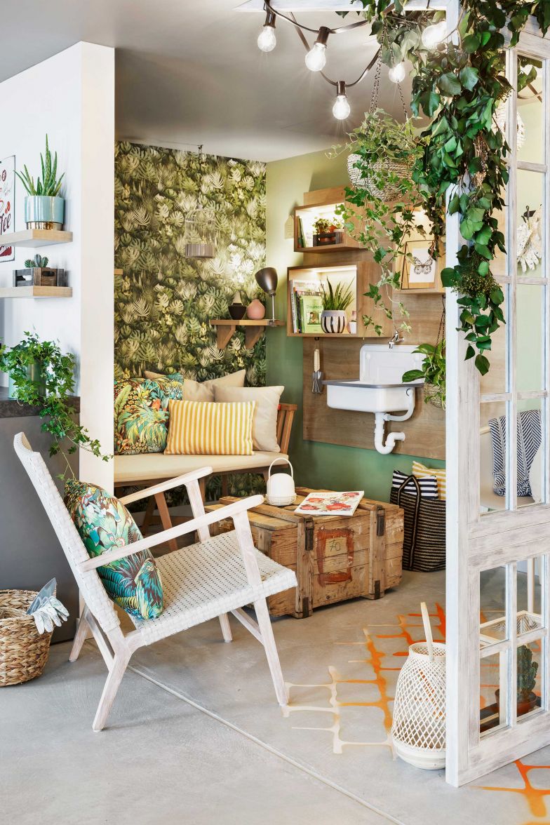 Rückzugsort im Backyard. In der gemütlich eingerichteten Nische wähnt man sich fast im heimischen Garten.