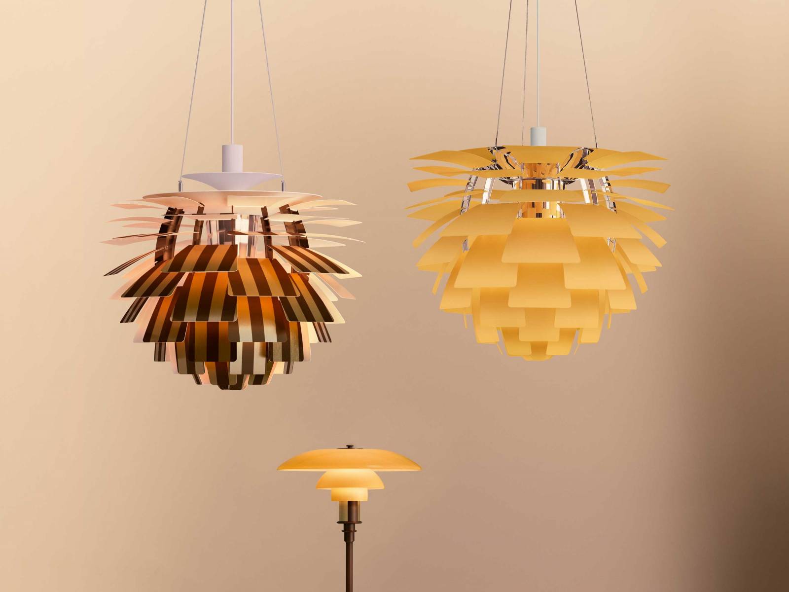 Der Leuchtenhersteller aus Kopenhagen hat sich mit Fendi Casa zusammengetan und fünf ikonischen Leuchten von Poul Henningsen den unverwechselbaren Stempel der luxuriösen Modemarke aufgedrückt: das warme, intensive Gelb sowie das Erkennungszeichen der Marke, das sogenannte Pequin-Muster. LOUISPOULSEN.COM