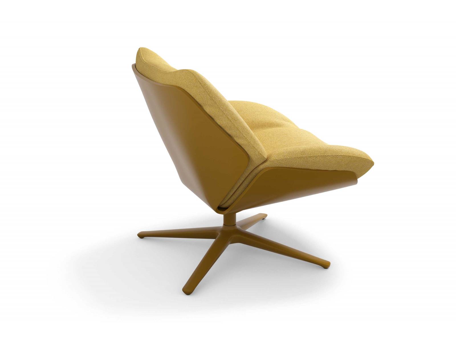 Das Designerduo Jehs + Laub hat dem Sessel «Shrimp» ein Update verpasst. Während die charakteristische Aussenschale mit den markanten seitlichen Einschnitten bei der Neugestaltung beibehalten wurde, verleiht ein lockeres, anschmiegsames Kuschelpolster dem Sessel zusätzlichen Komfort. COR.