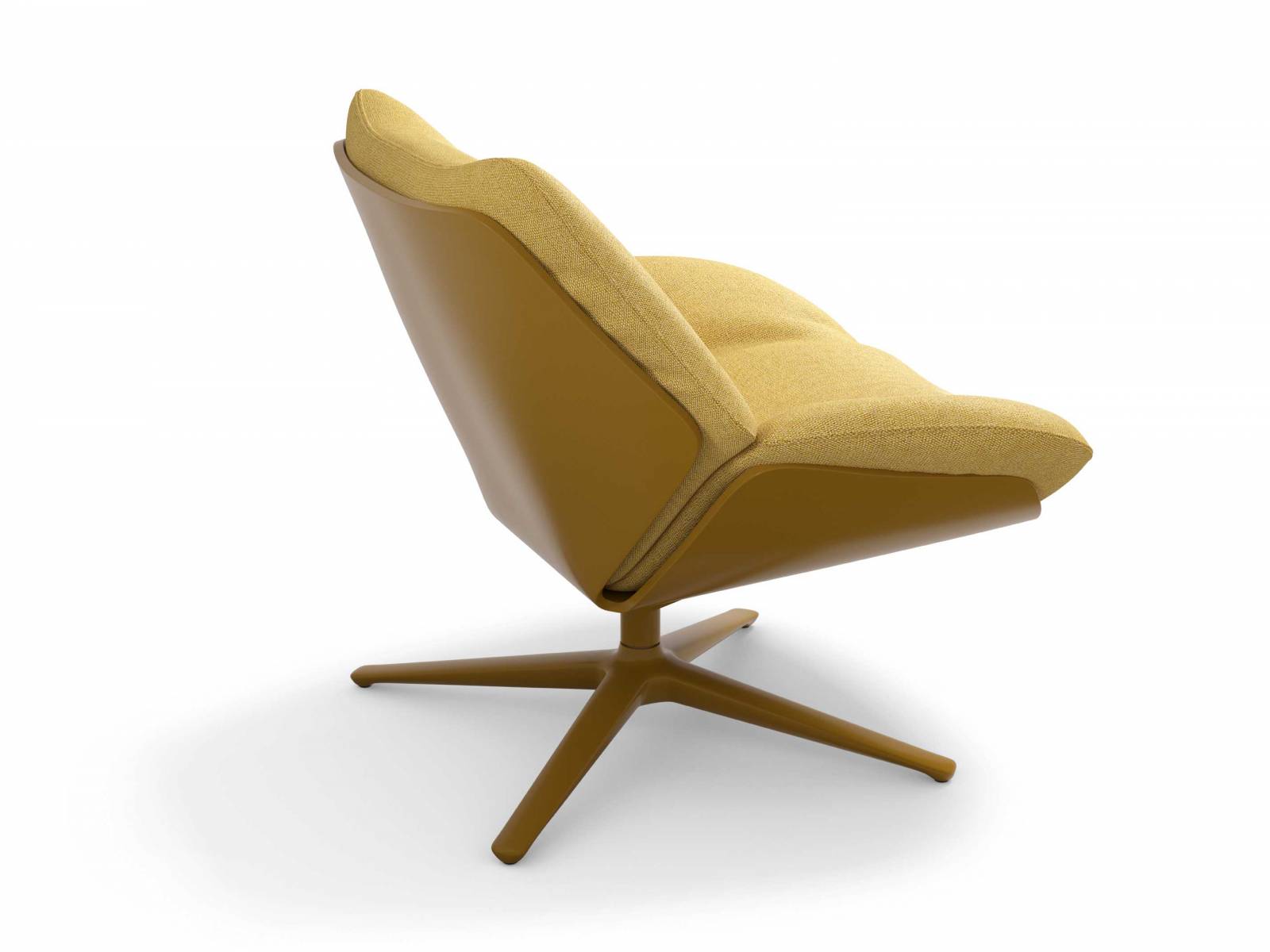 Das Designerduo Jehs + Laub hat dem Sessel «Shrimp» ein Update verpasst. Während die charakteristische Aussenschale mit den markanten seitlichen Einschnitten bei der Neugestaltung beibehalten wurde, verleiht ein lockeres, anschmiegsames Kuschelpolster dem Sessel zusätzlichen Komfort. COR.